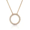 Rose Gold Diamond Circle Pendant 14K, 1/4 ctw. Sale