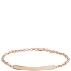 Rose Gold Engravable Bar Bracelet 14K Sale