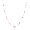 Rose Gold Freshwater Cultured Pearl Necklace 14K Sale