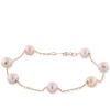 Rose Gold Freshwater Cultured Pearl Tin Cup Bracelet 14K Online