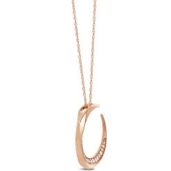 Rose Gold HOPECIRCLE Diamond Pendant 14K, 1/5 ctw. Clearance