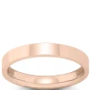 Rose Gold Polished Pipe Comfort Fit 3mm Band 14K Sale