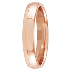 Rose Gold Polished Rounded Comfort Fit 4mm Band 14K Sale
