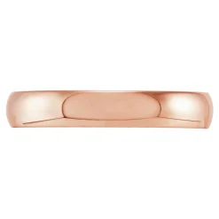 Rose Gold Polished Rounded Comfort Fit 4mm Band 14K Sale