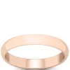 Rose Gold Polished Rounded 3mm Band 14K Best