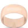 Rose Gold Polished Rounded 8mm Band 14K Clearance