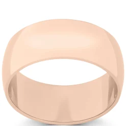 Rose Gold Polished Rounded 8mm Band 14K Clearance