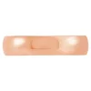 Rose Gold Polished Rounded 5mm Band 18K Discount