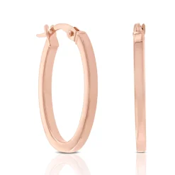 Roberto Coin Rose Gold Perfect Gold Hoop Earrings 18K