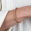 Toscano Rose Gold Stretchy Bangle Bracelet 14K