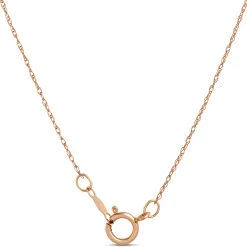 Round Morganite and Diamond Halo Pendant Necklace, 1/10 Carat, 14K Rose Gold Clearance