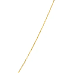 Round Sapphire Diamond Halo Pendant Necklace, 14K Yellow Gold New