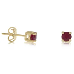 Ruby Stud Earrings 14K Sale