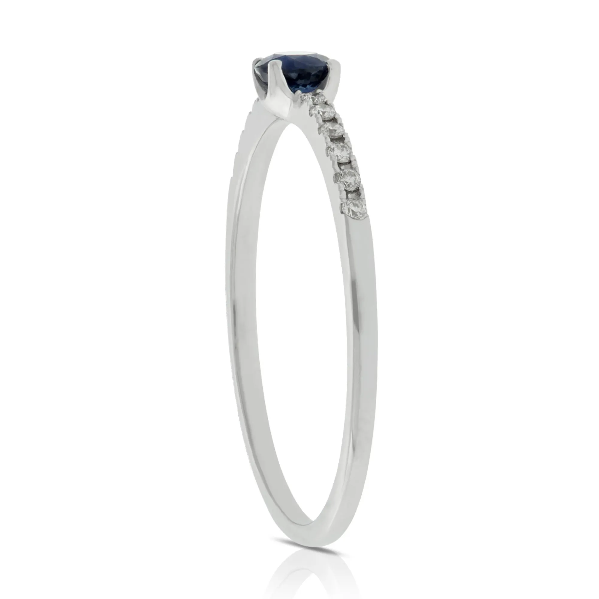 Sapphire & Diamond Band 14K Sale