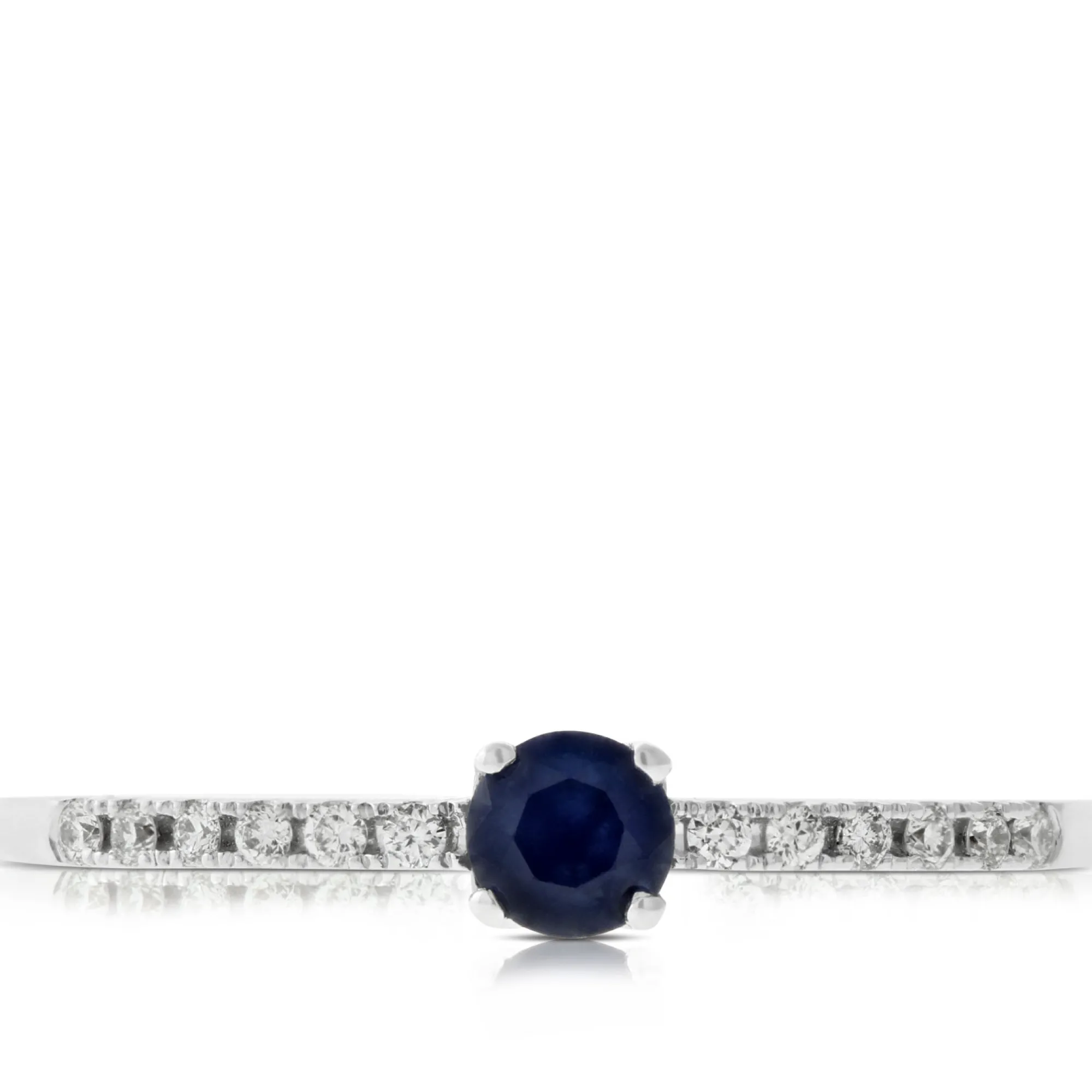 Sapphire & Diamond Band 14K Sale