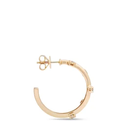 Scattered Diamond Hoops, ½ Carat Total Weight, 14K Yellow Gold Best