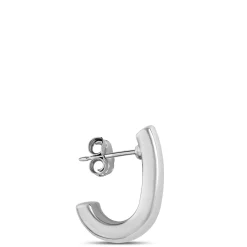 Small J Hoops, 14K White Gold Discount