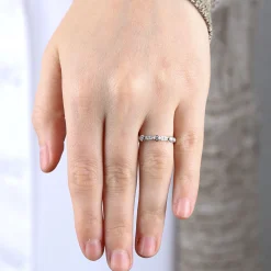Stackable Geometric Diamond Band, 1/10 cttw Online