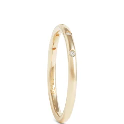 Stackable Round Diamond Ring, 14K Yellow Gold Clearance