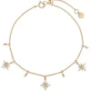 Star Cluster Diamond Dangles Bracelet, 14K Yellow Gold Sale