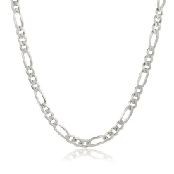Sterling Silver 24-Inch Figaro Chain Necklace Sale