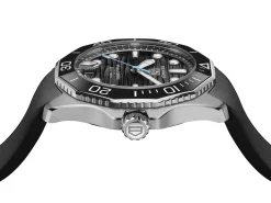 TAG Heuer Aquaracer Professional 300 Black Dial Black Rubber Strap Watch, 42mm Hot