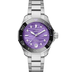 TAG Heuer Aquaracer Professional 300 Purple Dial Watch, 36mm Clearance