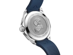 TAG Heuer Aquaracer Professional 300 GMT Blue Dial Blue Rubber Strap Watch, 42mm Sale