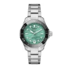TAG Heuer Aquaracer Professional 300 Watch Turquoise Diamond-Set Dial Steel Bracelet, 36mm Online