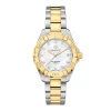 TAG Heuer Aquaracer Quartz Ladies Mother of Pearl Steel & Yellow Gold Plated Watch, 32mm Best