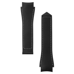 TAG Heuer Calibre E5 Black Leather and Rubber Strap, 45mm Outlet