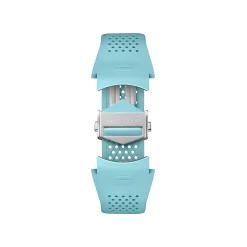 TAG Heuer Calibre E5 Light Blue Perforated Rubber Strap, 45mm New