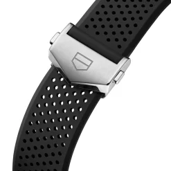 TAG Heuer Carrera Chronograph Watch Black Dial Rubber Strap, 44mm Outlet