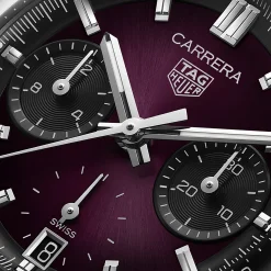TAG Heuer Carrera Chronograph Purple Dial Watch, 39mm Clearance