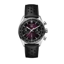 TAG Heuer Carrera Chronograph Purple Dial Watch, 39mm Clearance