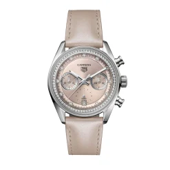 TAG Heuer Carrera Chronograph Pink Dial Watch, 39mm New