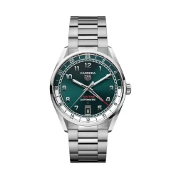 TAG Heuer Carrera Date Twin-Time Green Dial Watch, 41mm Best