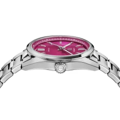 TAG Heuer Carrera Date Watch Pink Dial Steel Bracelet, 36mm Clearance