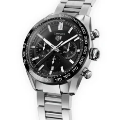 TAG Heuer Carrera Heuer 02 Automatic Mens Black Steel Watch Clearance
