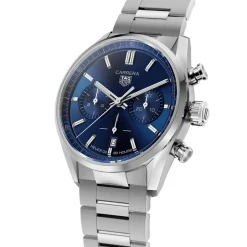 TAG Heuer Carrera Heuer 02 Automatic Mens Blue Steel Chronograph Watch Discount