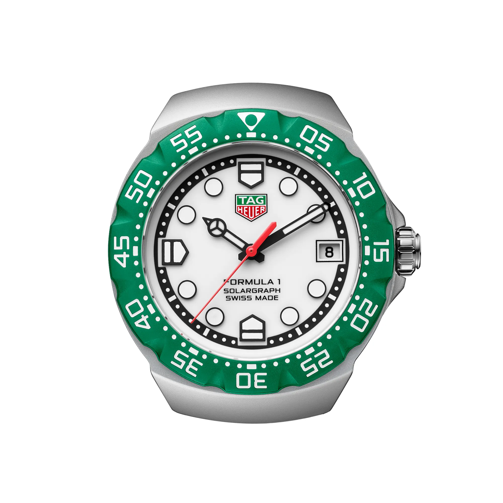 TAG Heuer Formula 1 Solargraph White Dial Watch, 38mm Outlet