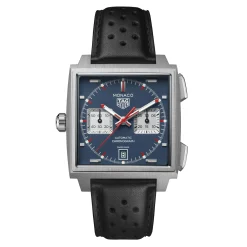 TAG Heuer Monaco Chronograph Blue Dial Watch, 39mm Clearance