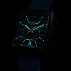 TAG Heuer Monaco Chronograph Blue Dial Watch, 39mm New