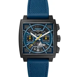 TAG Heuer Monaco Chronograph Blue Dial Watch, 39mm New