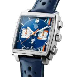 TAG Heuer Monaco Gulf Watch Blue Square Dial, 39mm Clearance