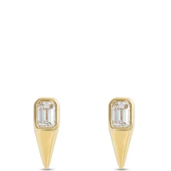 Teardrop Diamond Studs, ⅓ Total Carat Weight, 14K Yellow Gold Sale
