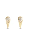 Teardrop Diamond Studs, ⅓ Total Carat Weight, 14K Yellow Gold Best