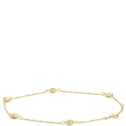 Ten-Inch Adjustable Puffed Hear Bracelet, 14K Yellow Gold Outlet