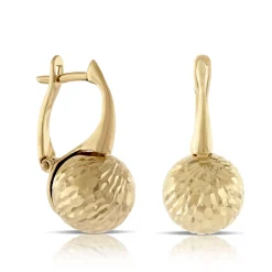 Toscano Ball Earrings 14K New