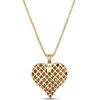 Toscano Basket Weave Heart Pendant Necklace, 14K Yellow Gold Clearance